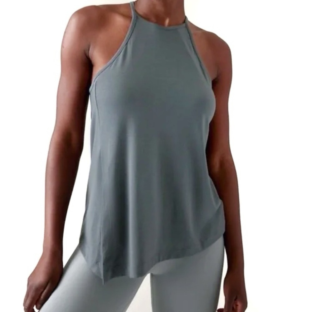 Athleta Tank Sz S Tunic Racerback Long Athletic Active Gym